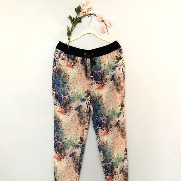 Trouser | cropped pant | colourful | painter | artistic - Picture 1 of 9